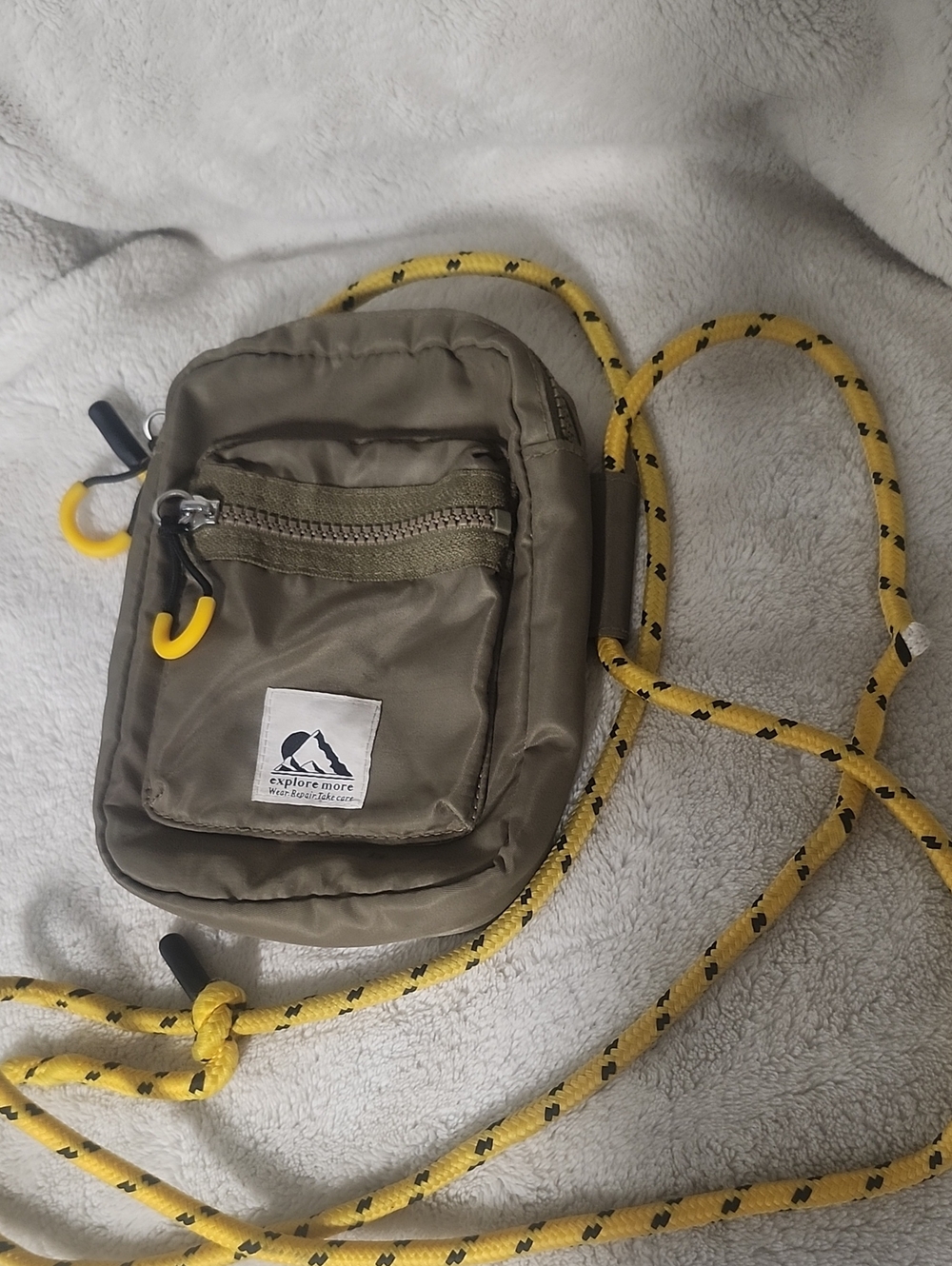 Olive Green Crossbody Sling Bag